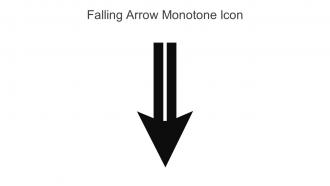 Falling Arrow Monotone Icon In Powerpoint Pptx Png And Editable Eps Format