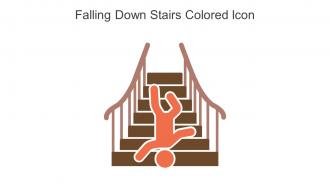 Falling Down Stairs Colored Icon In Powerpoint Pptx Png And Editable Eps Format