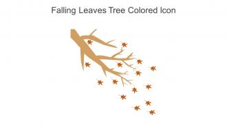 Falling Leaves Tree Colored Icon In Powerpoint Pptx Png And Editable Eps Format