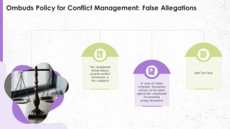 False Allegations Under Ombuds Policy For Conflict Management Training Ppt