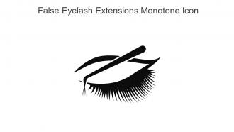 False Eyelash Extensions Monotone Icon In Powerpoint Pptx Png And Editable Eps Format