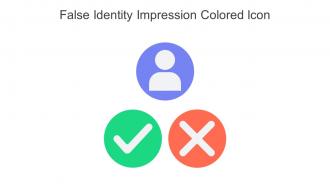 False Identity Impression Colored Icon In Powerpoint Pptx Png And Editable Eps Format