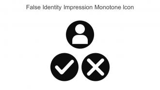 False Identity Impression Monotone Icon In Powerpoint Pptx Png And Editable Eps Format