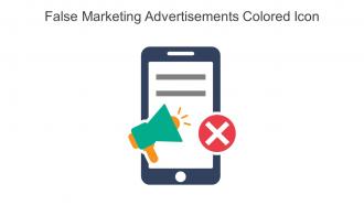 False Marketing Advertisements Colored Icon In Powerpoint Pptx Png And Editable Eps Format