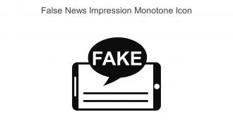 False News Impression Monotone Icon In Powerpoint Pptx Png And Editable Eps Format