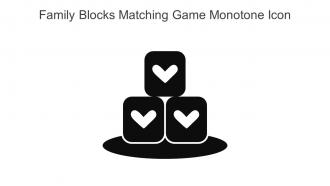 Family Blocks Matching Game Monotone Icon In Powerpoint Pptx Png And Editable Eps Format