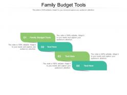 Family budget tools ppt powerpoint presentation icon structure cpb