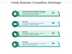 Family business competitive advantage ppt powerpoint presentation model influencers cpb