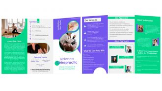 Family Chiropractic And Massage Therapy Brochure Trifold