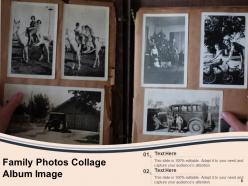 Family Collage Photographs Pictures Frames Album Several Depicting