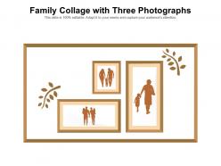 Family collage with three photographs