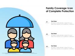Family Coverage Icon Of Complete Protection