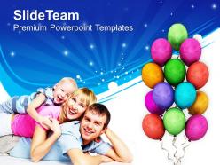 Family enjoying the celebration powerpoint templates ppt themes and graphics 0513