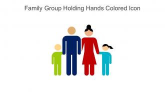Family Group Holding Hands Colored Icon In Powerpoint Pptx Png And Editable Eps Format