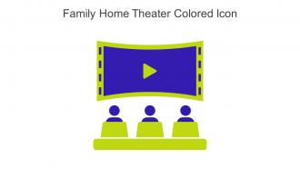 Family Home Theater Colored Icon In Powerpoint Pptx Png And Editable Eps Format