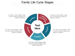 Family life cycle stages ppt powerpoint presentation infographics layout cpb