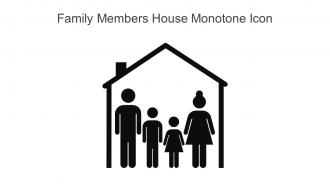 Family Members House Monotone Icon In Powerpoint Pptx Png And Editable Eps Format