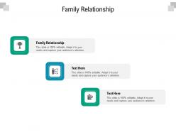Family relationship ppt powerpoint presentation ideas elements cpb