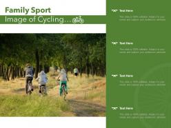 Family Sport Image Of Cycling