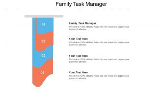 Family task manager ppt powerpoint presentation inspiration design ideas cpb