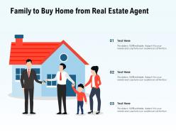 Family to buy home from real estate agent