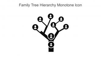 Family Tree Hierarchy Monotone Icon In Powerpoint Pptx Png And Editable Eps Format
