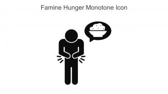 Famine Hunger Monotone Icon In Powerpoint Pptx Png And Editable Eps Format