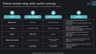 Famous Brands Using Niche Market Sales Strategies To Achieve Business MKT SS