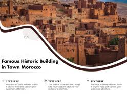 Famous historic building in town morocco