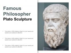Famous philosopher plato sculpture