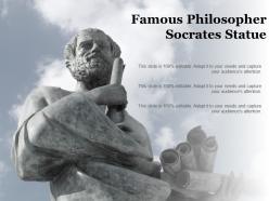 Famous philosopher socrates statue