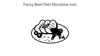 Fancy Beef Dish Monotone Icon In Powerpoint Pptx Png And Editable Eps Format