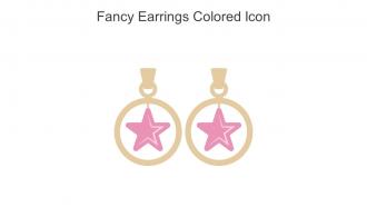 Fancy Earrings Colored Icon In Powerpoint Pptx Png And Editable Eps Format
