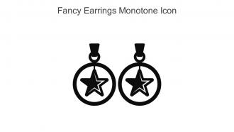 Fancy Earrings Monotone Icon In Powerpoint Pptx Png And Editable Eps Format