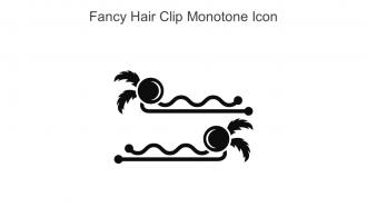Fancy Hair Clip Monotone Icon In Powerpoint Pptx Png And Editable Eps Format