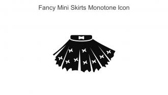 Fancy Mini Skirts Monotone Icon In Powerpoint Pptx Png And Editable Eps Format