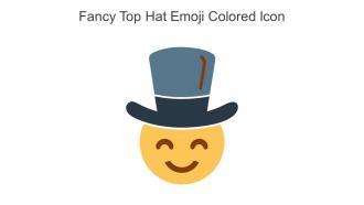 Fancy Top Hat Emoji Colored Icon In Powerpoint Pptx Png And Editable Eps Format
