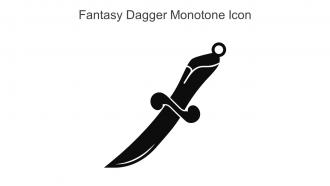 Fantasy Dagger Monotone Icon In Powerpoint Pptx Png And Editable Eps Format