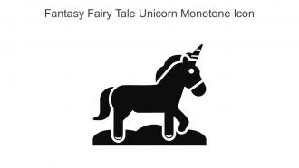 Fantasy Fairy Tale Unicorn Monotone Icon In Powerpoint Pptx Png And Editable Eps Format