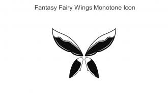 Fantasy Fairy Wings Monotone Icon In Powerpoint Pptx Png And Editable Eps Format