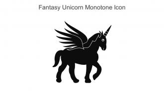 Fantasy Unicorn Monotone Icon In Powerpoint Pptx Png And Editable Eps Format