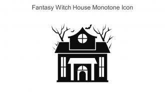 Fantasy Witch House Monotone Icon In Powerpoint Pptx Png And Editable Eps Format