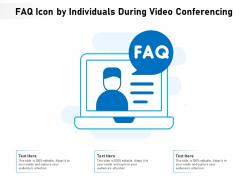 Faq icon by individuals during video conferencing