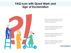 Faq icon with quest mark and sign of exclamation