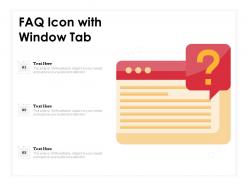 Faq icon with window tab