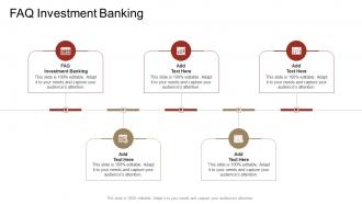 FAQ Investment Banking In Powerpoint And Google Slides Cpb