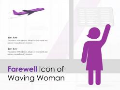 Farewell Icon Of Waving Woman