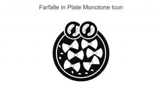 Farfalle In Plate Monotone Icon In Powerpoint Pptx Png And Editable Eps Format