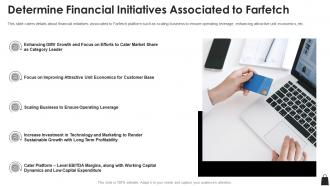 Farfetch funding elevator pitch deck determine financial initiatives associated to farfetch