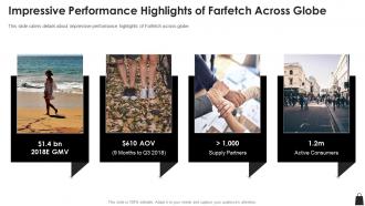 Farfetch funding elevator pitch deck impressive performance highlights of farfetch across globe